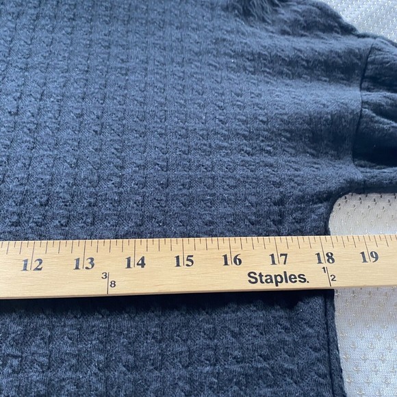 Belle Vere Anthropologie Long Sleeve Top Ribbed Bell Sleeve Black boho XS - Picture 9 of 12